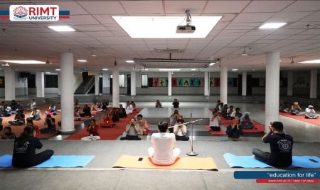 International Yoga Day celebrated at RIMT University