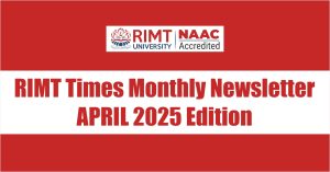 RIMT NEWS LETTER APRIL EDITION