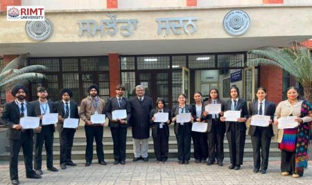 RIMT School of Legal Studies students felicitated by the District & Sessions Judge, Fatehgarh Sahib