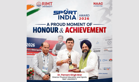 Celebrating Sporting Excellence: RIMT University Bags Prestigious Sport India Award 2026