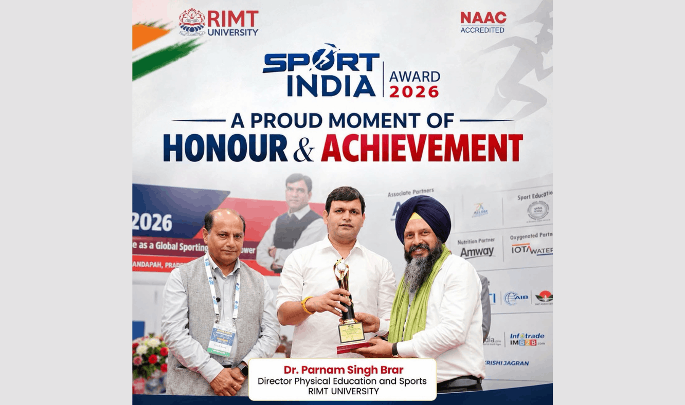 Celebrating Sporting Excellence: RIMT University Bags Prestigious Sport India Award 2026