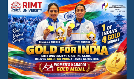 RIMT University Celebrates Gold Medal Triumph of Its Student-Athletes at the Asian Games